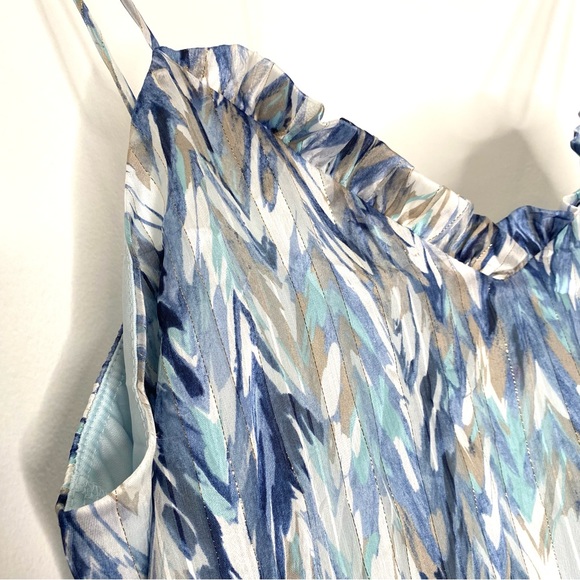 Adrienne Watercolour Print Lined Tank Top NWT - Picture 9 of 9